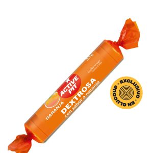 roll pastillas glucosa dextrosa naranja